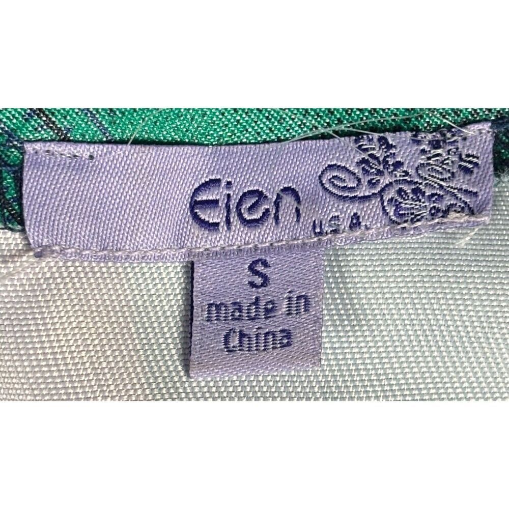 Eien A-Line Midi Dress Size Small Geometric Blue Pink Artsy Vintage Inspired - Picture 6 of 8